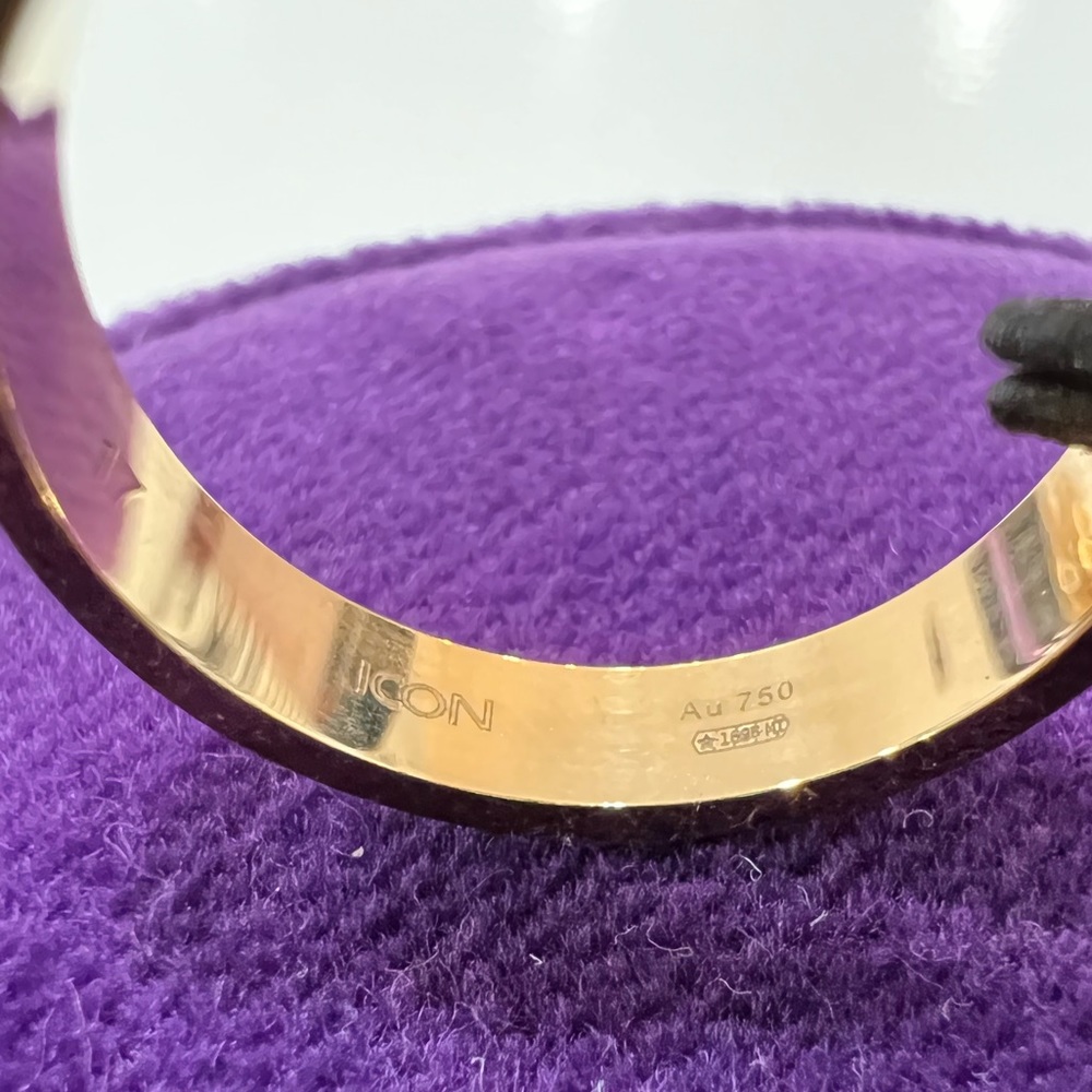 GUCCI Icon 18K Yellow Gold Thin Band Ring - Picture 6 of 11